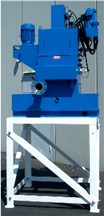 Fully automatic, self cleaning centrifuge. No operator attendance is necessary. Centrifugally separated compacted sludge is automatically discharged in a hopper below the centrifuge.